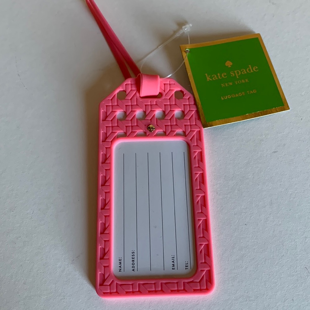 Kate Spade Off We Go Luggage Tag